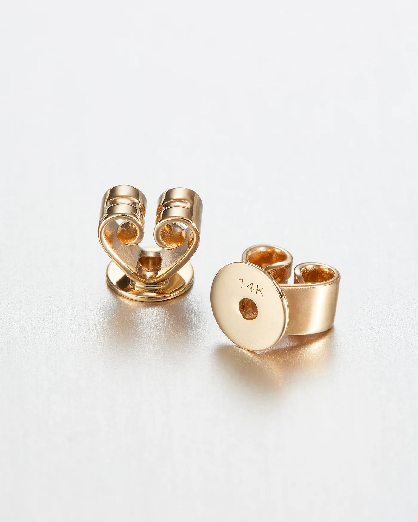 14K Gold Lab Grown Diamond Bar Stud Earrings - Image 3