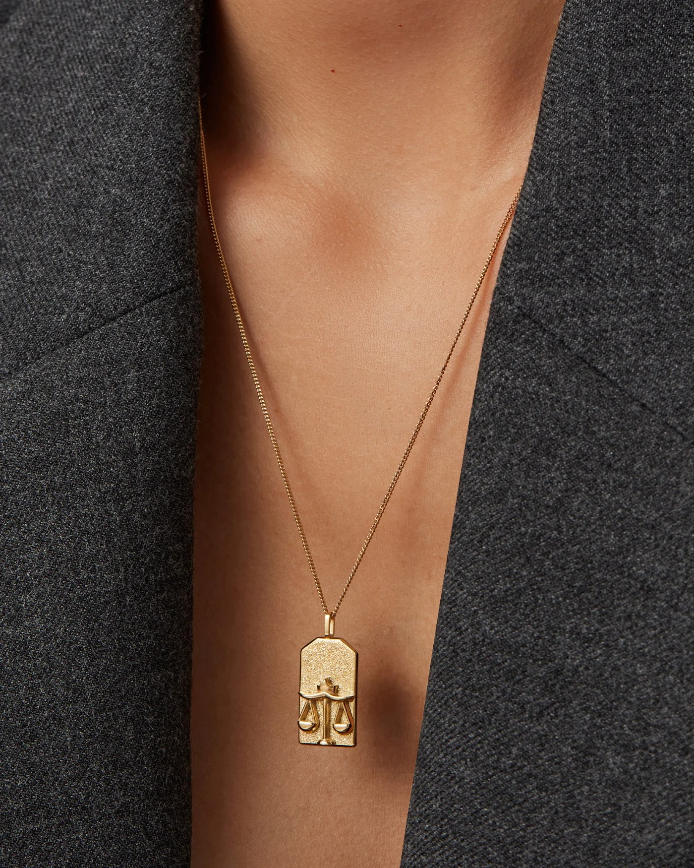 The Libra Zodiac Pendant Necklace - Image 4