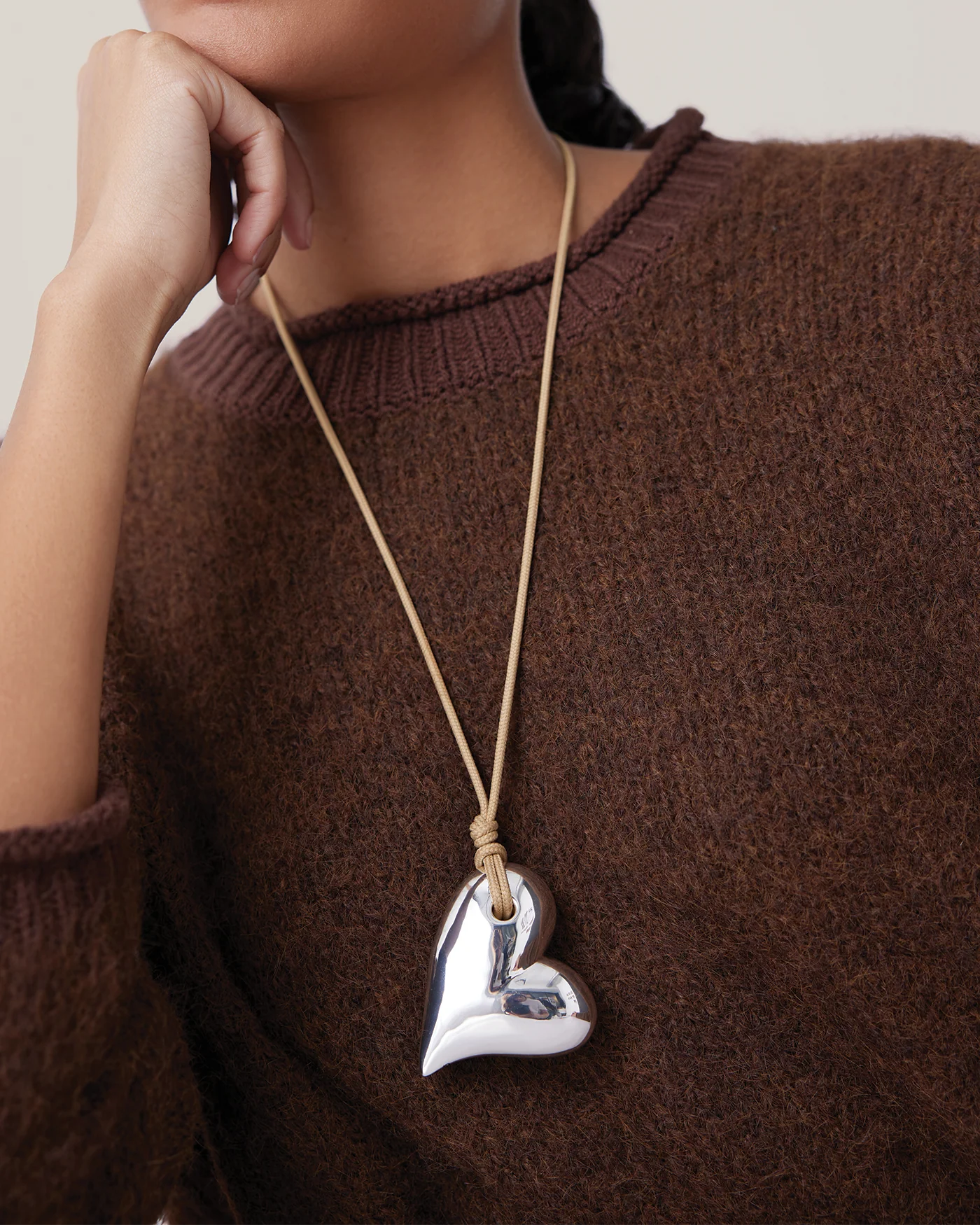 Mega Art Heart on a String Necklace - Image 2