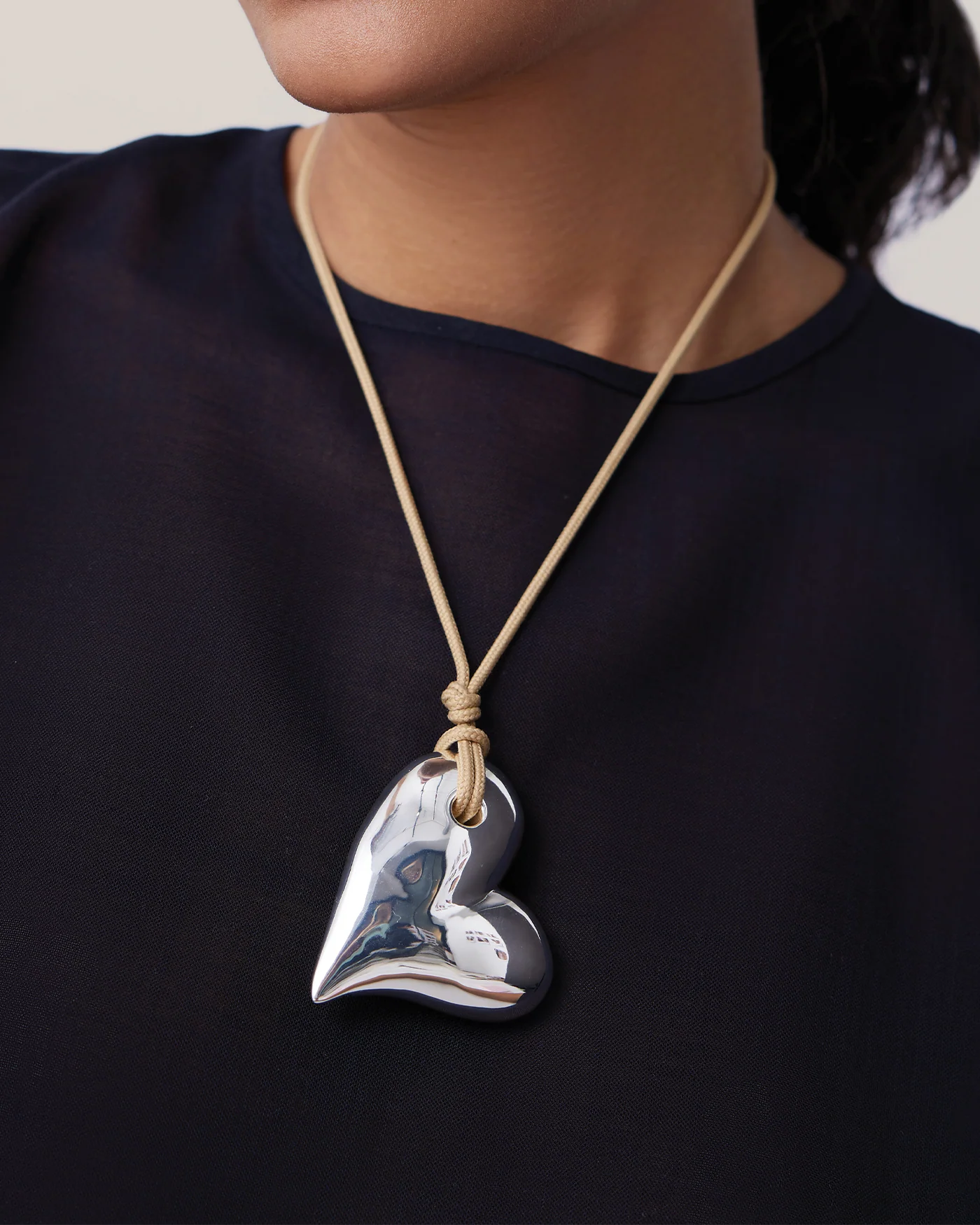 Mega Art Heart on a String Necklace - Image 4