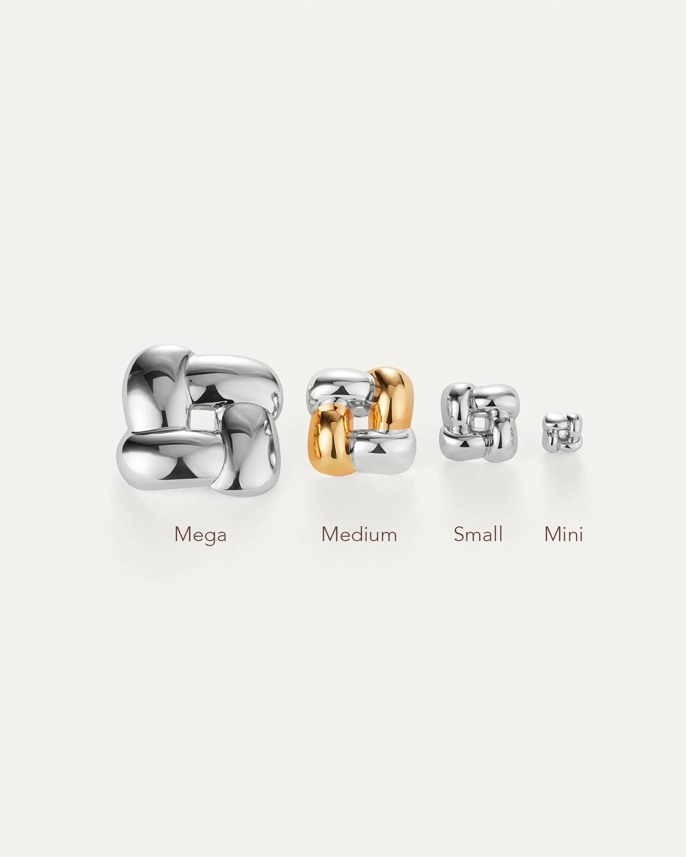 Mega Woven Square Earrings - Image 5