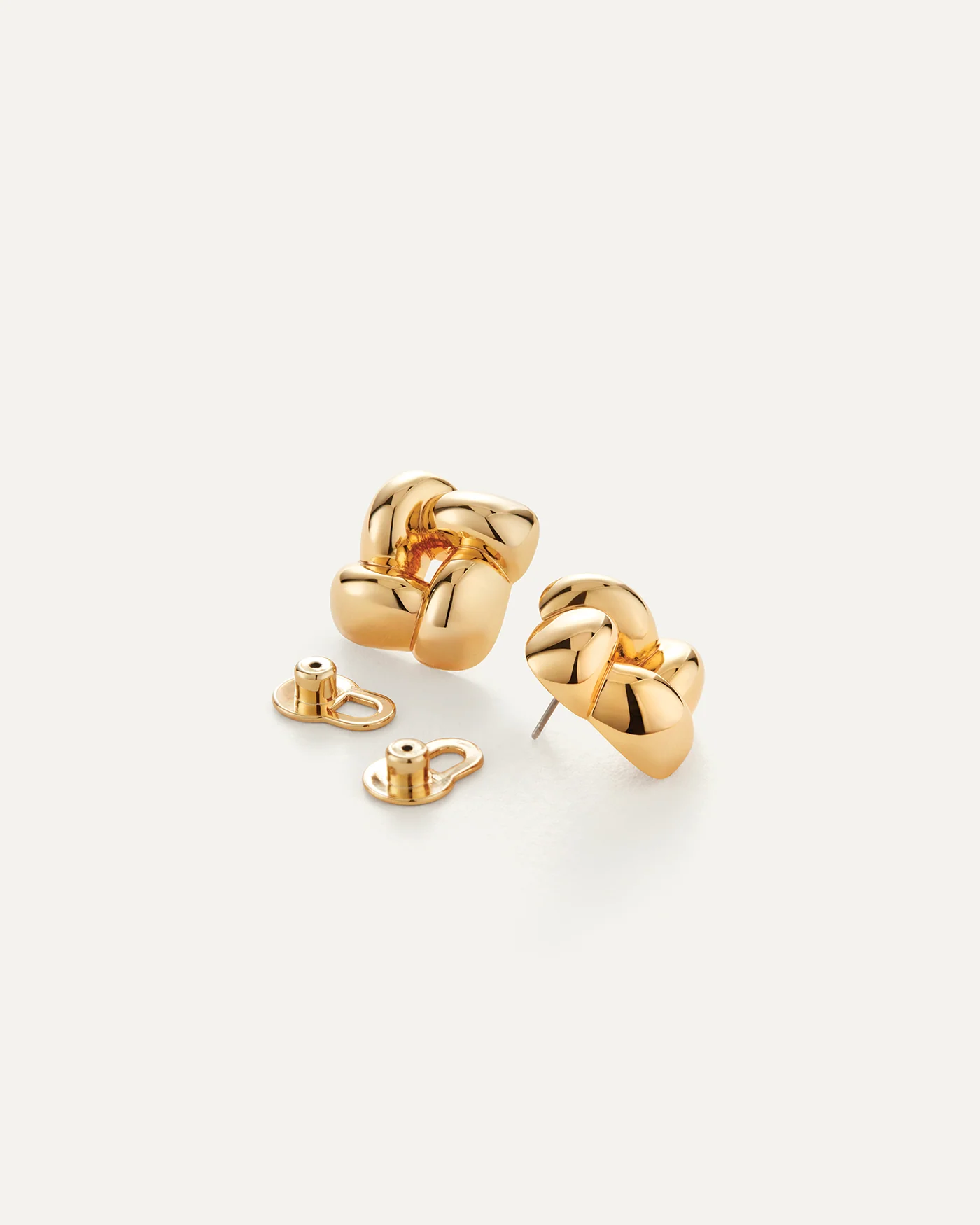 Small Woven Square Earrings - Image 3